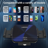 15W fast charging car Qi wireless charger folding screen mobile phone holder for Samsung Galaxy Z folding 3 2 iPhone 13 12 Max