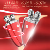 3 In 1 3D Face Body Massager Roller Facial Lifting Rotating Anti Wrinkle Tighten Essence Import Body Shaping Remove Double Chin