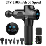 Profession Massage Gun Full Body Muscle Deep Fascia Massager Muscle Pain Exercising Relaxation Slimming Shaping with LCD Display