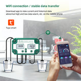 6 in 1 Water Quality Tester WiFi PH EC TDS SALT SG.Temp Meter Multifunction Smart Aquarium Monitor Tester Tuya APP Control US/EU