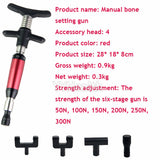 Top Quality American Style Chiropractic Adjusting Tool Massage Gun Manual Instrument Spine Correct Gun Correction 4 Head Massag