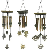 Bronze wind chime metal multi-tube large hanging bell home pendant