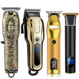 2021 New Hair Trimmer For Man USB Rechargeable  LCD Hair Clipper Barber Shop Men's Shaver Trimmer Beard Hair Cutting Machine