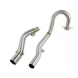 Exhaust Header Mid Pipe Slip-On Mid‐Pipe with Bend for Honda Crf250L/Rally 12-21