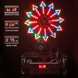 DIY electronic kit LED rotating ferris wheel circuit soldering project bluetooth amplifier speaker TF/USB player