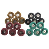 40 Piece Nylon Grinding Head With Handle Fiber Grinding Head Brushing Head Scouring Pad Machine