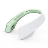 Mini Neck Fan Portable Bladeless Fan USB Rechargeable Leafless Hanging Fans Air Cooler Cooling Wearable Neckband Fans