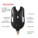 Wireless Digital Fishing Alarm Fishing Bite Alarms Fishing Receiver Sound Alert Kit Led Alarm Indicator with Case