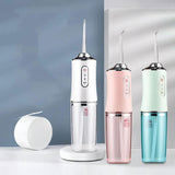 Waterproof Oral Irrigator Electric Dental Scaler USB Charging Water Floss Pick Jet Flosser Teeth Cleanser Tools Tartar Removal