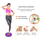 Yoga Sport Balance Boards Fitness Equipments Exercise Board Wobble Waist Twisting Rotating Sports Magnetic Massage Plate