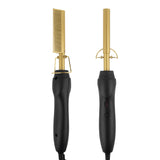 Hair Straightener Flat Irons Straightening Brush Hot Comb Hair Styler Corrugation Curling Iron Wet Dry Use Hair Curler Comb