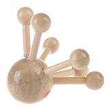 Home Office 6 Points Tension Relief Wood Head Scalp Massage Equipment