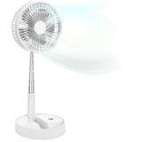 Portable Standing Fan with Remote Controller,Foldaway Floor Fan, Telescopic Pedestal Fans for Personal Bedroom Office