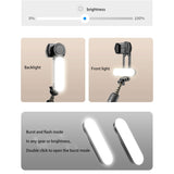 New Q09 Bluetooth Selfie Stick Sports Handheld Stabilizer Telescopic Tripod Comes With Detachable Fill Light