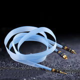 Hifi Silver-plated AUX HiFi Audio Cable One-to-two Interconnection Cable 3.5MM To Double Lotus RCA Plug