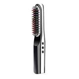 Wireless Beard Brush Dropshipping Travel Customized Cordless Electric Hair Straightener Comb