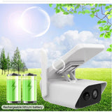 HD 2MP Wireless Rechargeable Battery IP Camera with Solar Panel Outdoor Weatherproof Home Security Camera