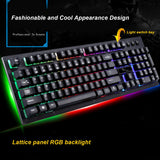 G20 USB Wired Mechanical Keyboard Colorful Backlight Gaming Keyboard RGB for PC Computer Gamer Waterproof Desktop 104 Keys EDUP
