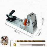 Pocket Hole Jig Kit, Professional and Upgraded All-Metal Pocket Screw Jig