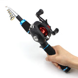 1.65m Casting Rod Portable Beginner Fishing Combo Travel fishing rod Bait fishing line fishing rod and reel combo set pesca