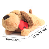 Cute Heartbeat Puppy Behavioral Training Toy Plush Pet Comfortable Snuggle Sleep