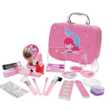 20Pcs Pretend Play Simulation Cosmetic Makeup Handbag Toys For Girls Children Educational Toys Birthday Gifts-  Pink Bag Set