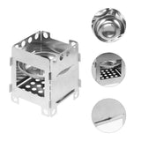 1 Set Outdoor Camping Small Alcohol Firewood Stove Portable BBQ Burner
