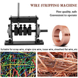 Manual Portable Wire Stripping Machine Scrap Cable Peeling Machines Stripper for 1-30mm Hand Tool Can Connect Hand Drill