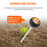 SMART SENSOR PH328 Digital Backlight Soil Tester 3 in 1 PH/ Moisture/ Temperature Soil PH Test Probe Temp Humidity Meter