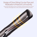2 In 1 Hair Curler and Straightener Spiral Wave Curler Flat Curling Iron Crimp Straightening Tools 360° Rotation LCD Display