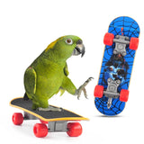 Funny Bird Parrot Toys Set Activity Pet Basketball Skateboard For Canaries Supplies for Bird Cage Parrot Skate Vogel