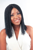 Braid wig ladies short straight hair top chemical fiber headgear spot Box Braid Wig