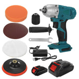 1200W Brushless Electric Polishing Machine Electric Drill Wireless Car Polisher Rechargeable Sanding Tool for Makita 18V Battery