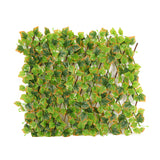 With Artificial Leaves Garden Decor Expanding Trellis Fence Privacy Protective Screen Backyard Home Strechable Outdoor Indoor