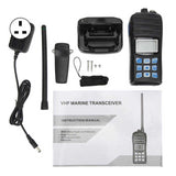 Marine 2 Way Radio 5W Clear Sound Handheld VHF Walky Talky Floating for Port Logistics