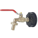 S60X6 Assembled Fuel Snap On Garden Tank Tap Water Oil Fine Flow IBC Adapter Connector Brass Thread With 1/2" Hose