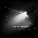 Outdoor Mini LED Keychain Flashlight USB Rechargeable Portable Keyring Light Torch Camping Fishing Night Lamp
