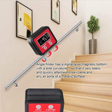 Digital Angle Finder Backlight Angle Gauge Level Box Protractor with V-Groove Magnetic for Carpentry Building Masonry