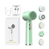 6 in 1 Ultrasonic Electric Facial Cleaning Brush Face Massager Exfoliating Face Skin Care Makeup Remover Brush Tools Waterproof
