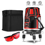 5 Lines 4D Laser Level Green Line SelfLeveling 360 Horizontal and Vertical Super Powerful Laser Level Red Beam Laser Level