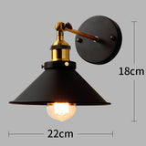 Loft American Iron Black Lampshade Wall Lamp Vintage Cage Guard Sconce Loft Lighting Fixture Modern Indoor Lighting Wall Lamps