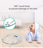 LED Digital Body Scale High Accuracy Weight Scale For Body Weight Health keep Bathroom Scale Round Transparent Scale
