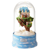 DIY Dollhouse Rotate Music Box Miniature Assemble Kits Doll House With Furnitures Wooden House Toys for Children Birthday Gift