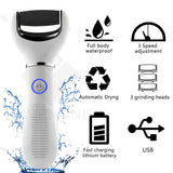 Electric Foot File Pedicure Tools Three-Speed Adjustment USB Pedicure Machine Dead Skin Callus Remover Portable Foot Care Tool