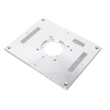 300mmX235mmX9.5mm Engraving Machine Flip Plate Aluminum Alloy Router Table Insert Plate with Lift Aids for Woodworking Bench