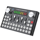 F9 Bluetooth Webcast Sound Card 18 Sound Headset Microphone Live Streamer Broadcast Sound Card for Computer PC