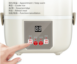 220V 2.2L Electric Rice Cooker Portable Household Meals Lunch Heating Box For Travel Trip School Hotel Using