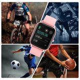 P8 Smart Watch  Men Women 1.4 Inch Ip67 Waterproof Sport Clock Heart Rate Fitness Tracker Sleep Monitor Smartwatch