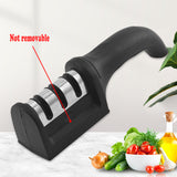 Manual Knife Sharpener 3-Stage Quick Sharpener Whetstone Stick Knife Sharpening Tool for All Knives Kitchen Gadget Sharpener
