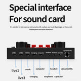 Sound Card V8S Audio Mixer Bluetooth Webcast Personal Entertainment Streamer Live Broadcast for PC Computer